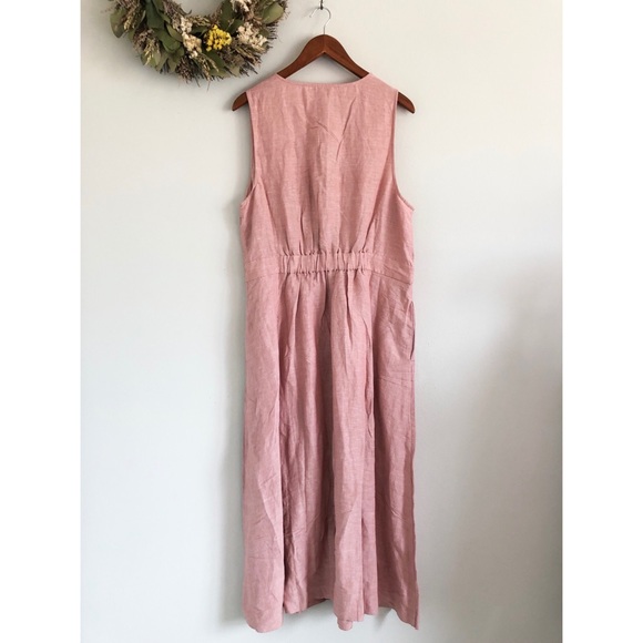 Madewell Button-Waist Wrap Midi Dress - Picture 3 of 3